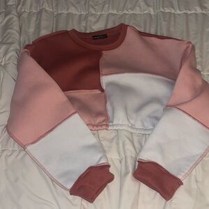 Multi color cropped sweater